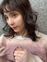 ホスタ 大阪梅田店(fosta)&nbsp;ベージュインナーカラーショートボブレイヤーミディアム前髪