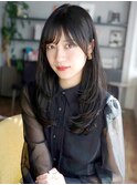 ふんわり内巻きレイヤーカット*ロングレイヤー*髪質改善*黒髪3