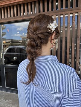 ガーデン ジングウマエ(GARDEN jingumae) 星華,夏,デザインカラー,レイヤーカット,ウェットヘアc25