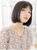 八潮/髪質改善/透明感カラーのオン眉ワンカールストレートj