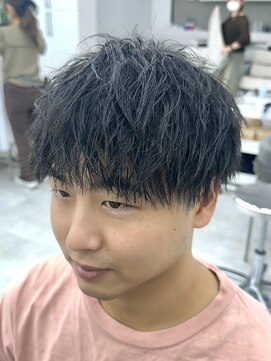 ビューブルー 亀戸錦糸町(VIEW BLUE) 縦落ちツイストスパイラル/マッシュショート/波巻きパーマ