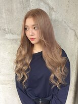 ガルボ ヘアー(garbo hair) ブリーチ 10代 20代 ミルクティーベージュ プルエクステ