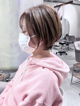 インスヘアー 梅田(INCE HAIR) 大人可愛い20代30代小顔くびレイヤー愛されショートボブ