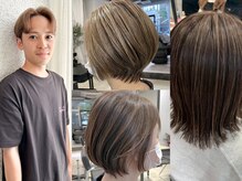 【白髪ぼかしハイライト特化】ダメージレスな白髪ぼかしで艶のある若々しい髪に☆増渕の得意なスタイル☆