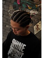 フォーコーナーズカットショップスリーセント 栄(FourCornersCutShop 3/cent)&nbsp;コーンロウ