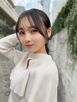 カシュカシュ 表参道(cache cache)&nbsp;薄め前髪顔まわりレイヤーカットシースルー前髪ハッシュカット