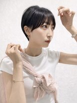 エアー 青山(AIR)&nbsp;前髪あり耳掛け丸みボブコンパクトショート20代30代40代50代