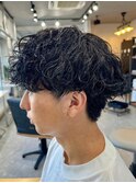 宇都宮メンズカットメンズパーマ波巻きスパイラルパーマツイスパ