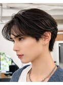 横浜/フェザーパーマ/センターパート/曲がる縮毛矯正/韓国