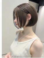 レア 渋谷(Le'a) ボブレイヤーカット髪質改善ショートボブグレージュミニボブ
