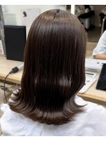 ケンジ 平塚ラスカ店(KENJE) ブラウンベージュ/ブラウンカラー/顔まわりカット/平塚