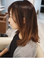 アブニール 柏東口店(AVENIR)&nbsp;ミルクティーブロンド/ダークブルー/デジタルパーマ/柏