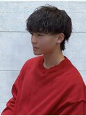 校則OK◎シャドウパーマのマッシュウルフ