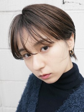 フィルムス 銀座(FILMS) レイヤーカット/デザインカラー/ウェットヘア/オリーブベージュ