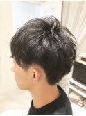 メンズツーブロックパーマ