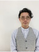 リッジ感しっかりのくりっとパーマスタイル