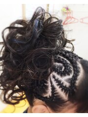 お祭りヘアーセット