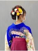 編み込みシニヨン