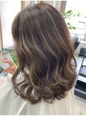白髪ぼかしハイライト(50代前半)