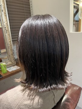 ムーン(moon) #ロングヘア #グレージュカラー #ボブウルフ#ココアベージュ