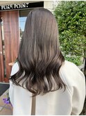 韓国/セミロング/グレージュ/レイヤー