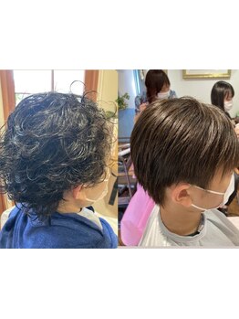 【新規限定♪縮毛矯正+カット15400円→12100円～】縮毛矯正後、難しいとされるショートカットも◎