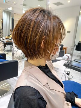 バンプ ギンザ(BUMP GINZA) くびれショート/マロンブラウン/大人ショートボブ／山口