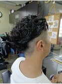ナチュラルツーブロックパーマ