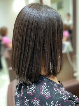 リッチ 菊名店(Rich) ブラウン　ミディアムボブ　髪質改善　白髪ぼかし　30代40代