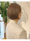 大人ショート/大人ボブ/丸みボブ/ハイライト/30代/40代/50代