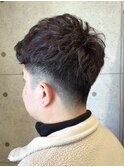 刈り上げデザインパーマ