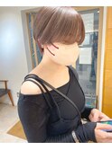 似合わせカット/ハイトーンカラー/ショート/メルティカラー