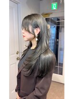 アンベリール 大名(Embellir)&nbsp;オリーブカラー　レイヤーカット　#