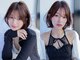 エニー 栄(Any)の写真/【KAMI CHARISMA 2025カット部門受賞サロン】黄金比で作るひし形シルエットの小顔魅せカットで大人可愛く◇