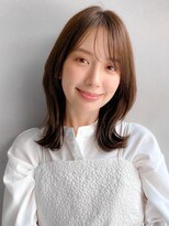 リヤン 表参道(lyann)&nbsp;ミディアムレイヤーカット 大人ガーリー似合せダークアッシュ☆