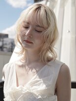 ロンドアンメゾン 原宿(Lond un Maison.)&nbsp;イメチェン外ハネボブワイドバングホワイトブロンド韓国