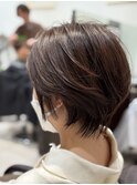 おさまりショート×ナチュラルブラウン