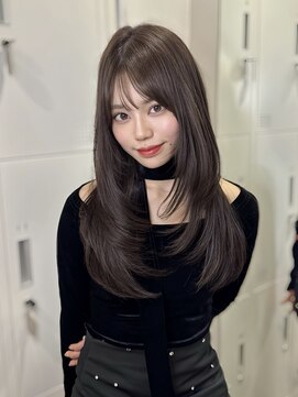 ロンドガーネット 池袋(Lond garnet) ミニウルフレイヤーカット顔周り前髪韓国ミディアムロング/池袋