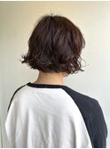 ボブパーマ／ボブ／ショートボブ／切りっぱなしボブ
