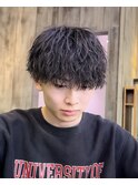 縦落ちツイスパパーママッシュショート無造作パーマ刈り上げ