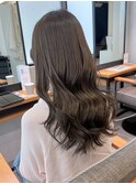 くすみカラーアッシュベージュ＊透明感カラーラフウェーブ