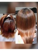【縮毛矯正】+【ダメージ修復トリートメント】