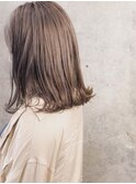 プツっとロブ×ミルクティーベージュ