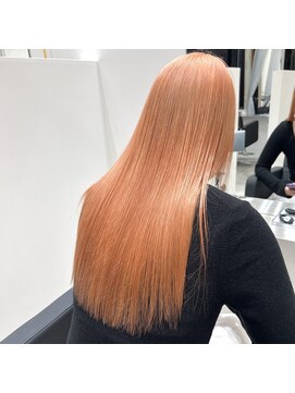 ワク 藤沢店(waku) ハイトーン　オレンジ　ブリーチ