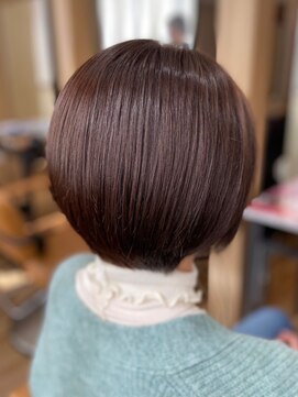 ソワバイアロマヘアー(soi by AROMA hair) 丸みショートボブ/ショコラブラウン/秋カラー/秋ヘア/髪質改善