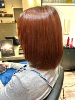 コラソン(corazon)&nbsp;顔まわりカット+ブリーチなしオレンジカラー