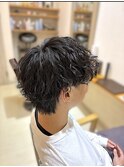 波巻きパーマ