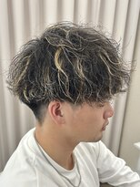 サイクル(CYCLE)&nbsp;MEN’S HAIR/サーフカール/刈り上げセンターパート/伊勢崎