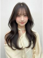 スターズ 渋谷(STARS)&nbsp;韓国ヘア 韓国レイヤー 顔周りレイヤー  ココアブラウン 艶髪