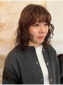 〇ニュアンスパーマベージュカラーレイヤーカット